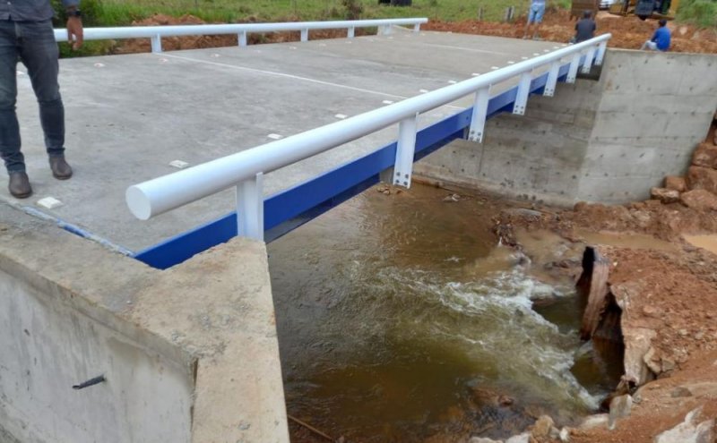 Teixeirópolis constrói 1ª ponte de concreto; dep. Coronel Chrisóstomo é autor da emenda do recurso