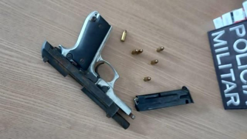 PM prende suspeito perigoso armado com uma pistola em Nova União (RO)
